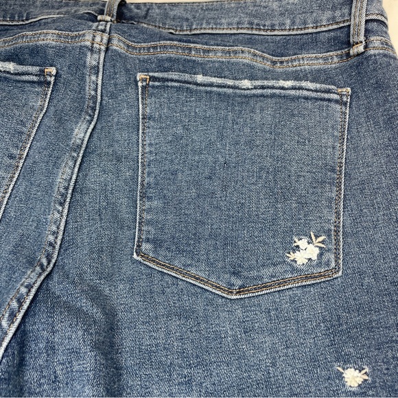 Abercrombie & Fitch High Rise Embroidered Jeans Sz 33/16 L - Picture 13 of 14